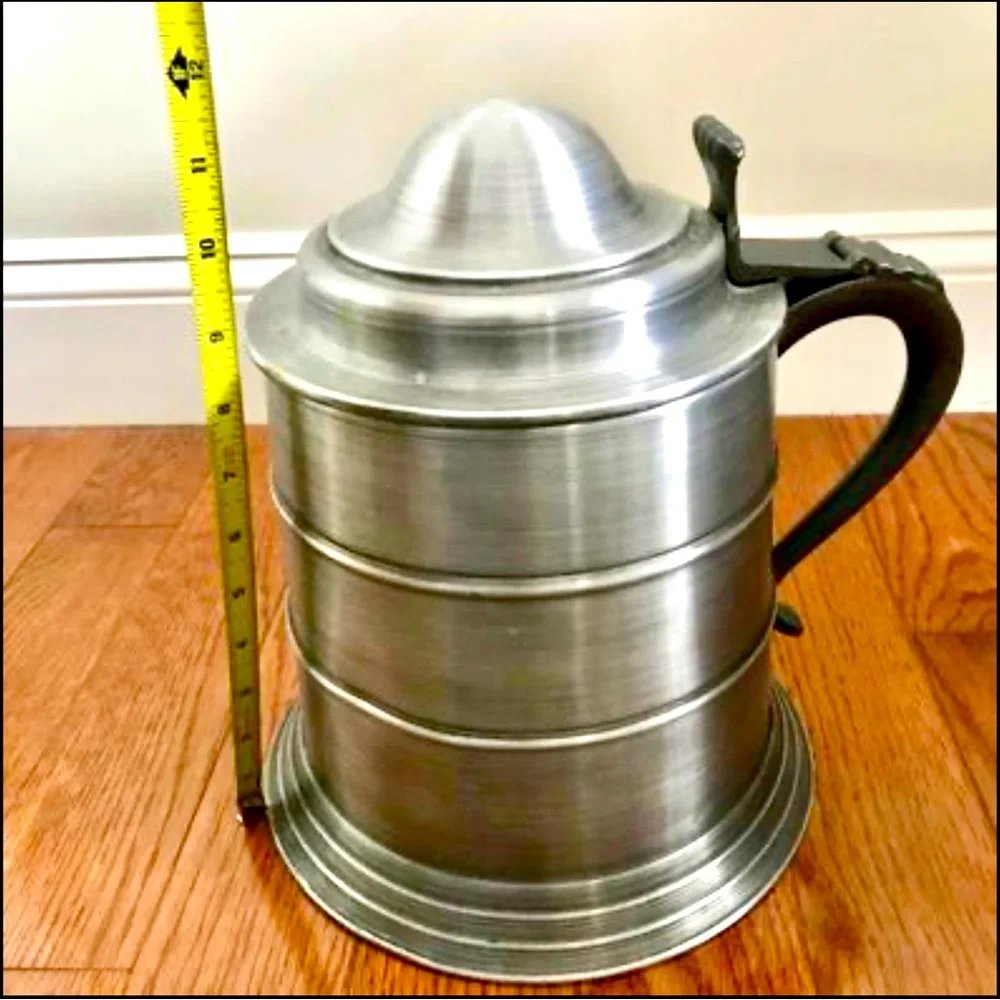 Ice Bucket Beer Stein Pewter by Seymour Mann Made in Italy